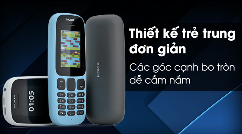 Nokia 105 Single SIM cùng các phiên bản màu sắc