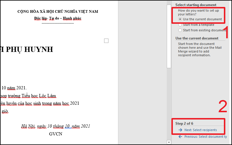 Sử dụng trang hiện tại để làm mẫu