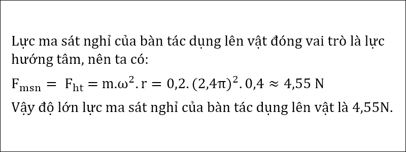 Lời giải của bài tập 3