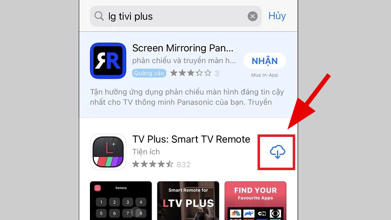Tải ứng dụng LG TV Plus về điện thoại iPhone
