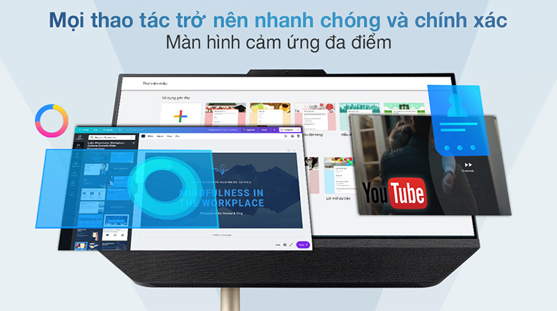 Đa năng hơn khi phiên bản này được trang bị màn hình cảm ứng