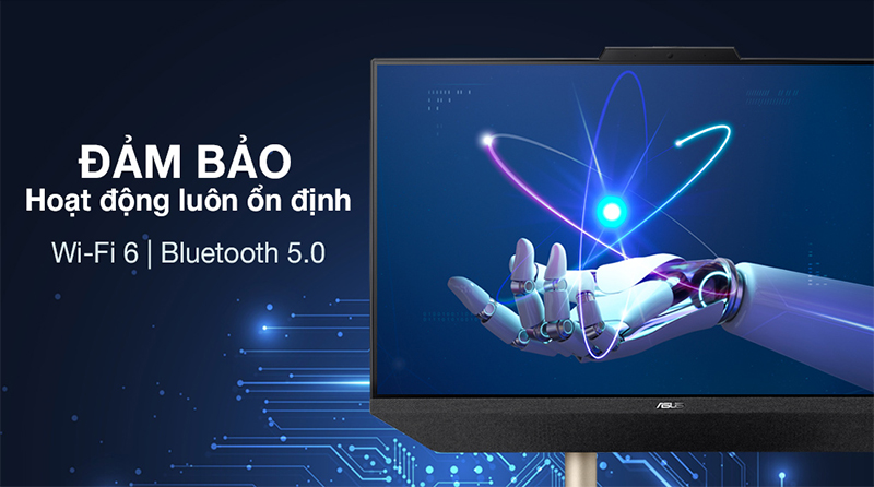 Chuẩn kết nối không dây Bluetooth 5.0 và Wi-Fi 6 AX201 cho phép bạn làm việc hay giải trí ở bất kỳ đâu