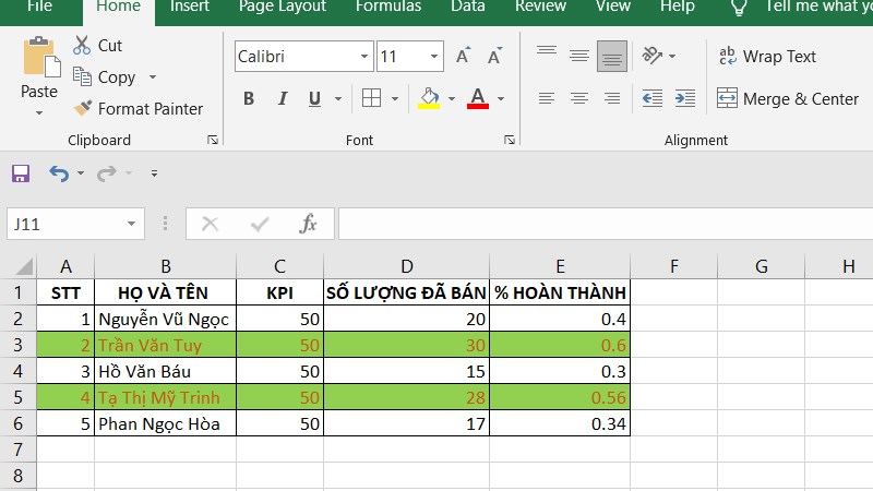 Cách tô màu dòng xen kẽ  Tô màu các dònghàng trong Excel
