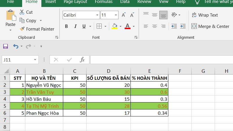 Các Công Thức Tô Màu Theo Điều Kiện Trong Excel Nhanh, Tự Động -  Thegioididong.Com