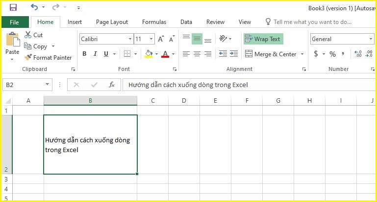 4 Cách Xuống Dòng Trong Excel Và Google Spreadsheets Đơn Giản Nhất -  Thegioididong.Com