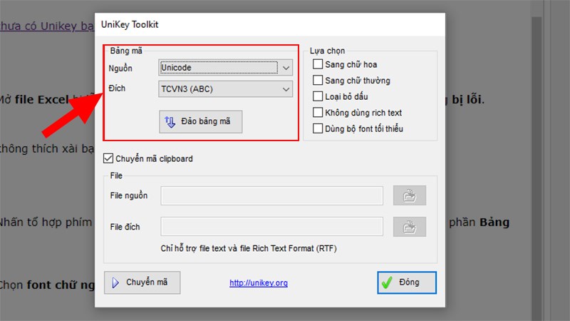 Nhấn tổ hợp phím Ctrl + Shift + F6