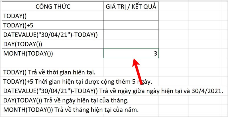 Nhấn Enter để hiển thị kết quả.