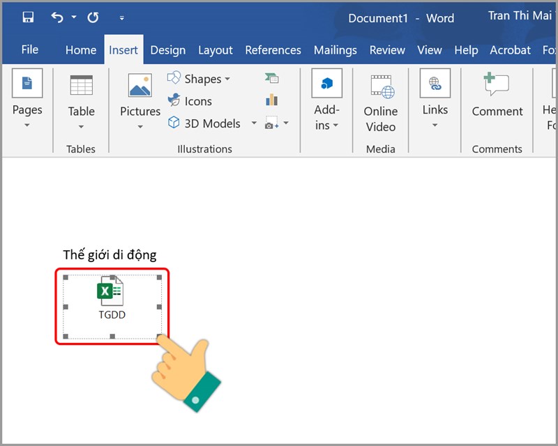 Di chuyển vị trí icon file Excel, PowerPoint theo ý muốn
