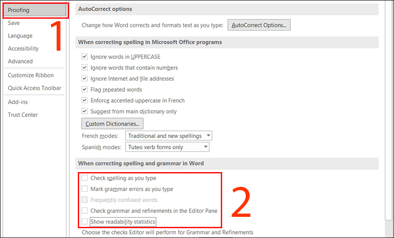 Bật mí cách tắt kiểm tra chính tả trong Word cực đơn giản - Ảnh 3