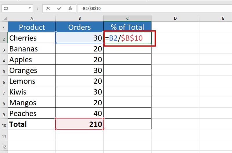 Công thức tính phần trăm trong Excel: Hướng dẫn từ cơ bản đến nâng cao