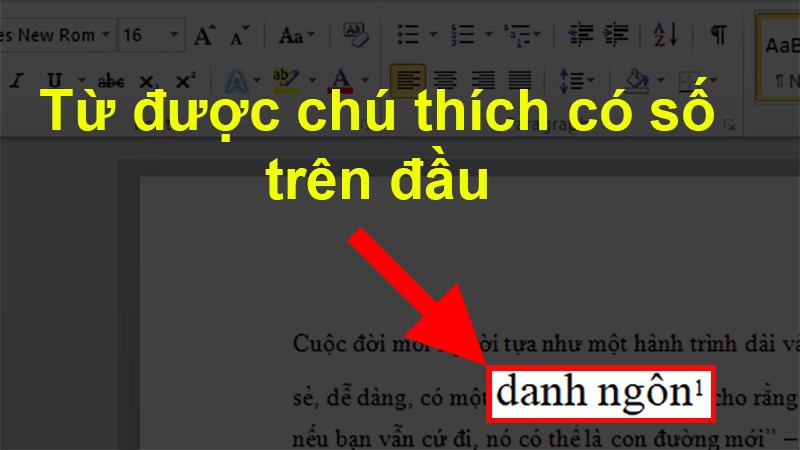 Sau khi thấy trên đầu từ, cụm từ bôi đen có số là hoàn thành