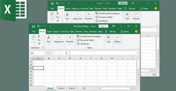 Cách Mở 2 File Excel Cùng Lúc Trên Màn Hình Máy Tính Đơn Giản -  Thegioididong.Com