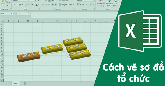 Cách tạo sơ đồ tổ chức trong Excel sử dụng Đồ họa SmartArt?
