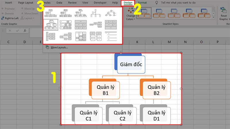 Cách vẽ sơ đồ tổ chức trong Excel chi tiết có video hướng dẫn   Thegioididongcom