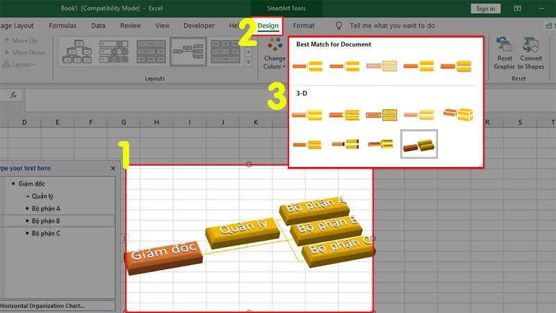 Cách Vẽ Sơ Đồ Tổ Chức Trong Excel Chi Tiết Có Video Hướng Dẫn -  Thegioididong.Com