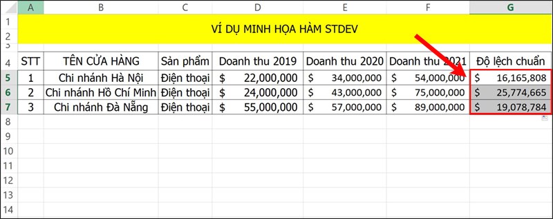 Nhấn Enter để hiển thị kết quả.