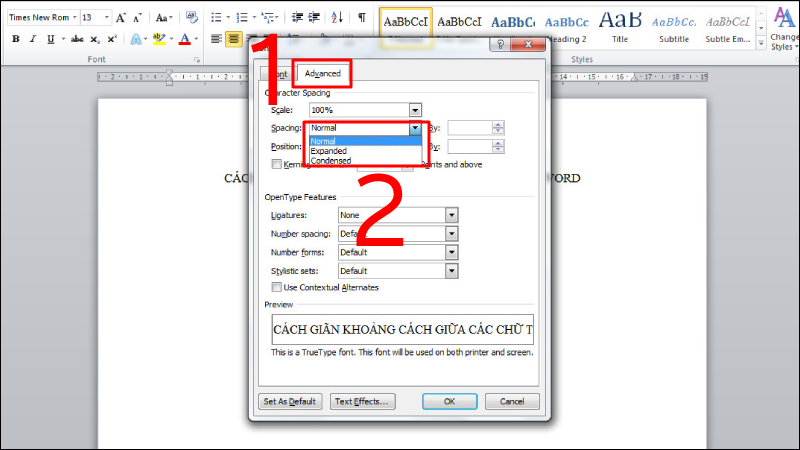 Khi viết tài liệu trên Word, có những trường hợp bạn cần phải giãn khoảng cách giữa các chữ để văn bản của mình trông đẹp và dễ đọc hơn. Với thủ thuật giãn khoảng cách giữa các chữ trong Word, bạn không còn phải mất thời gian để làm điều này một cách thủ công nữa. Hãy xem ngay hình ảnh và tìm hiểu cách giãn khoảng cách giữa các chữ một cách dễ dàng và nhanh chóng.