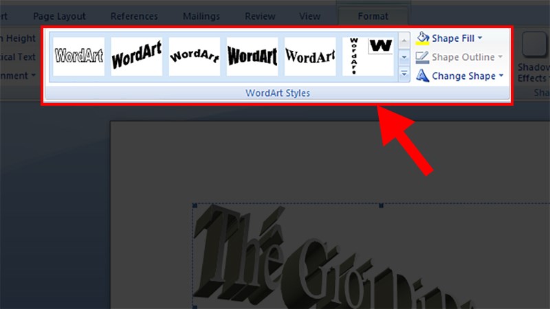 Cách Tạo Chữ Nghệ Thuật Trong Word 2010, 2013, 2016, 2019, 2007, 2003 -  Thegioididong.Com