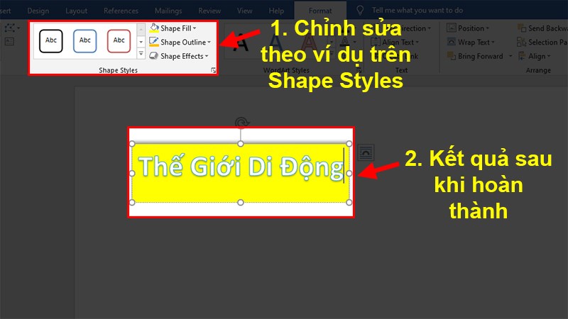 Cách Tạo Chữ Nghệ Thuật Trong Word 2010, 2013, 2016, 2019, 2007, 2003 -  Thegioididong.Com