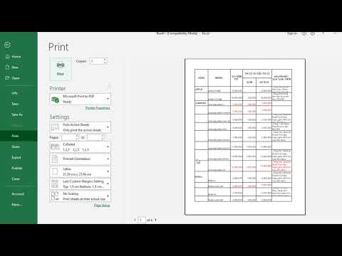 Video hướng dẫn cách in lặp lại tiêu đê trong Excel