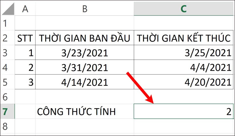 hàm day trong excel 5