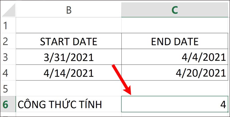 hàm day trong excel 10