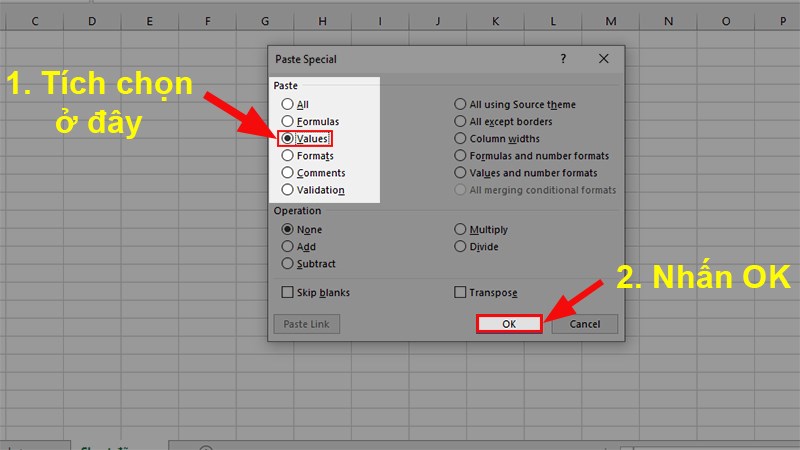 Cách copy giữ nguyên giá trị trong Excel trên Windows, MacOS có video ...