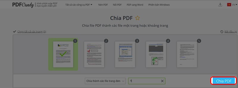 Chọn Chia PDF 