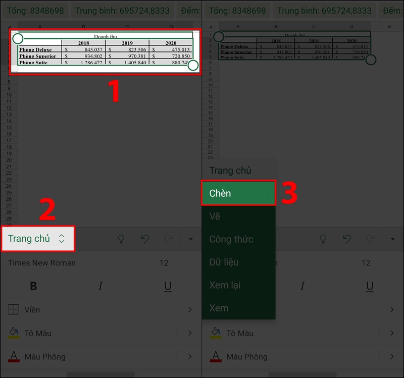 Cách làm, tạo, vẽ biểu đồ cột, đường, tròn, miền trong Excel đơn ...