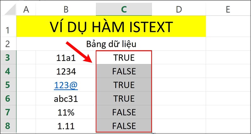 Nhấn Enter để hiển thị kết quả