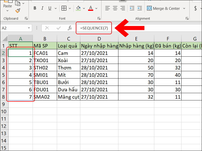 Hàm Số Thứ Tự Trong Excel: Hướng Dẫn Chi Tiết