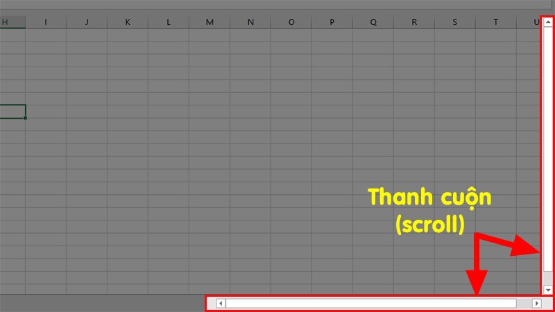 Nhấn OK để hiện thanh scroll trong Excel