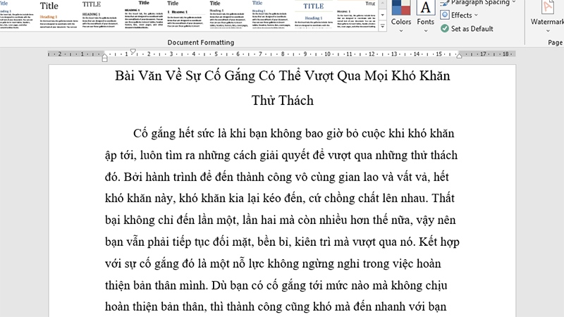 Lỗi mất lề trên, lề dưới trong Word