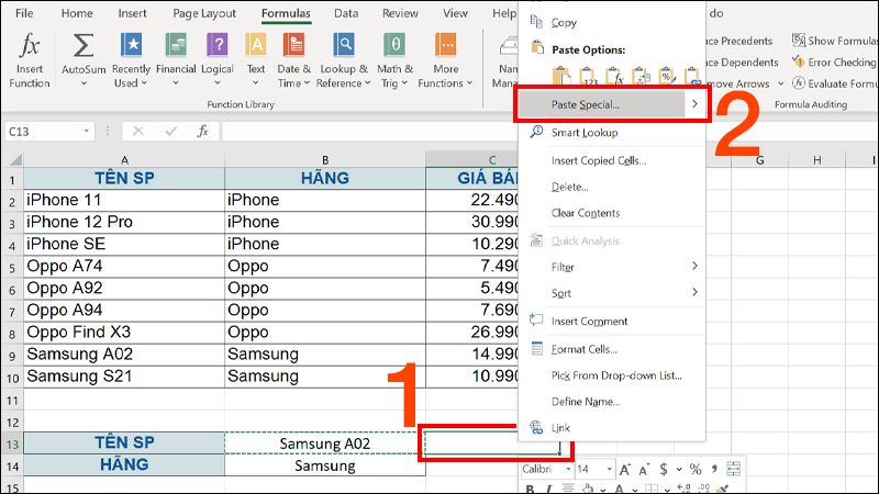 Cách tạo List, Drop Down List trong Excel