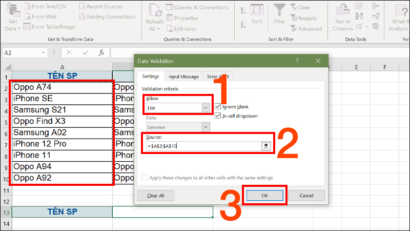 Drop List trong Excel: Drop list là một tính năng cực kỳ hữu ích trong Excel giúp bạn tạo danh sách gọn gàng và dễ quản lý. Nếu bạn chưa biết cách sử dụng tính năng này, hãy tham khảo hình ảnh liên quan để tìm hiểu cách tạo drop list trong Excel và đơn giản hóa công việc của mình.