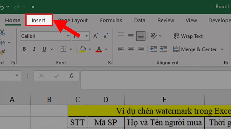 Cách xóa chữ nền trong Excel