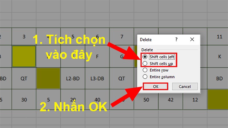 Shift Cells Left Là Gì? Hướng Dẫn Cách Sử Dụng Trong Excel Hiệu Quả