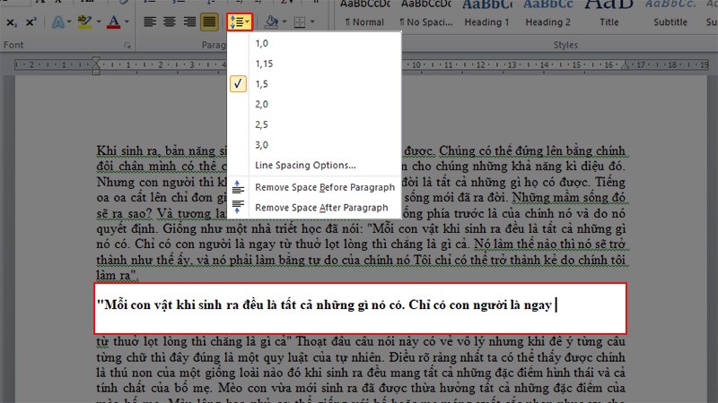 Cách xuống dòng tiết kiệm dung lượng cho file Word