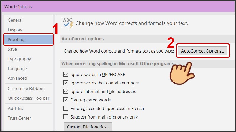 Cách bật Dấu nháy kép thông minh trong Word - Hướng dẫn chi tiết