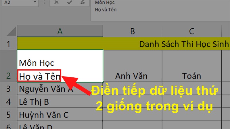 Nhấn tổ hợp phím Alt + Enter để xuống dòng  Nhập chữ tiếp theo