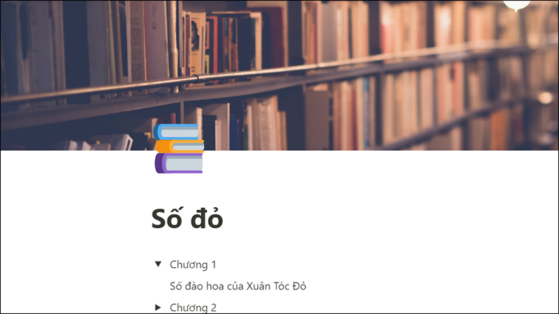 M&ocirc;̣t trang sách mới tr&ecirc;n Notion