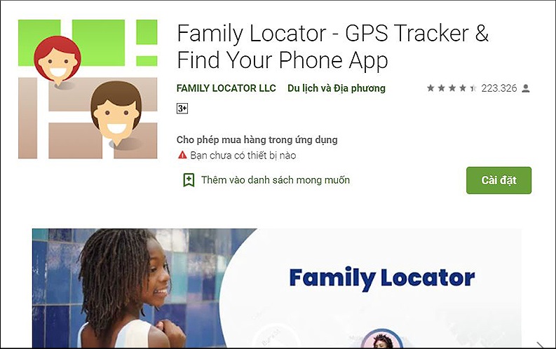 Ứng dụng Family Locator giúp định vị các thành viên trong nhóm gia đình