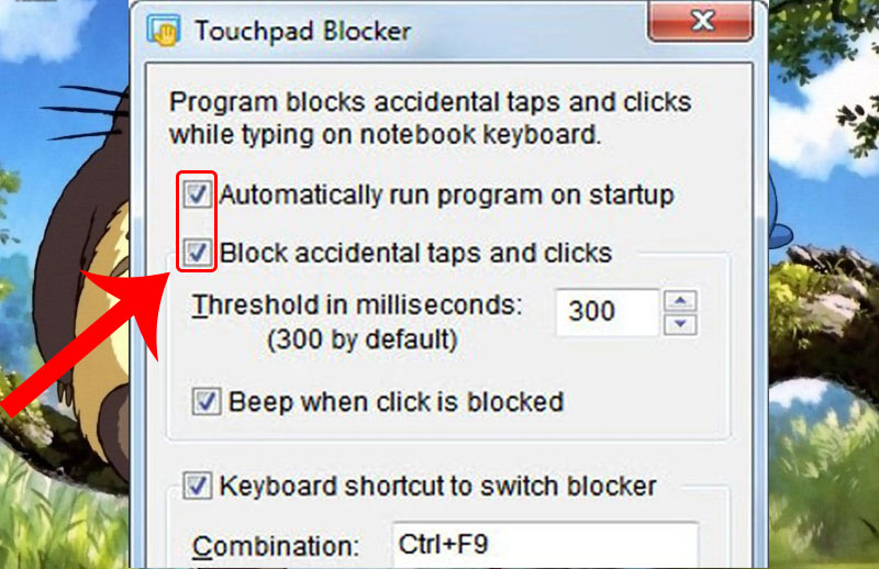Phần mềm Touchpad Blocker