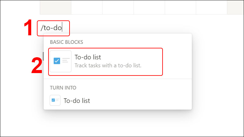 Tạo To-do list