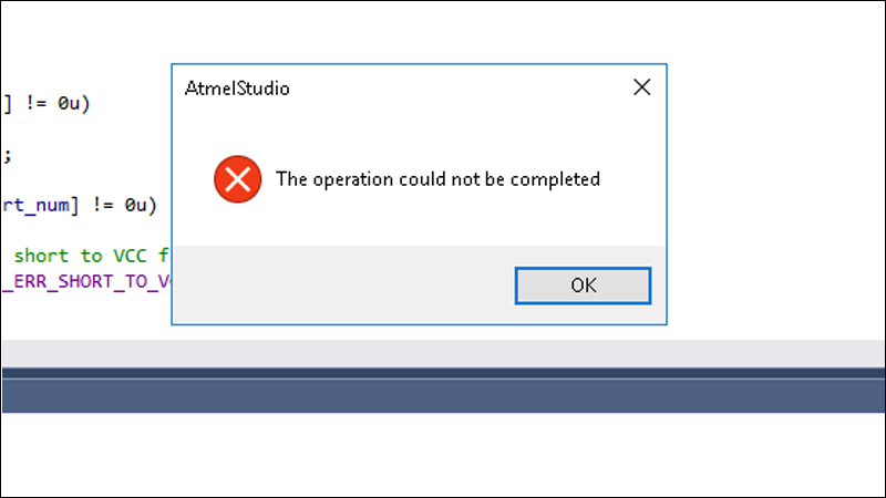 Nguy&ecirc;n nh&acirc;n m&aacute;y in lỗi operation could not be completed