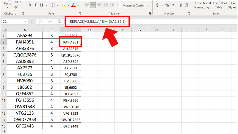 Cách Thêm Dấu Phẩy Giữa Các Số, Ký Tự Trong Excel Cực Nhanh, Đơn Giản -  Thegioididong.Com