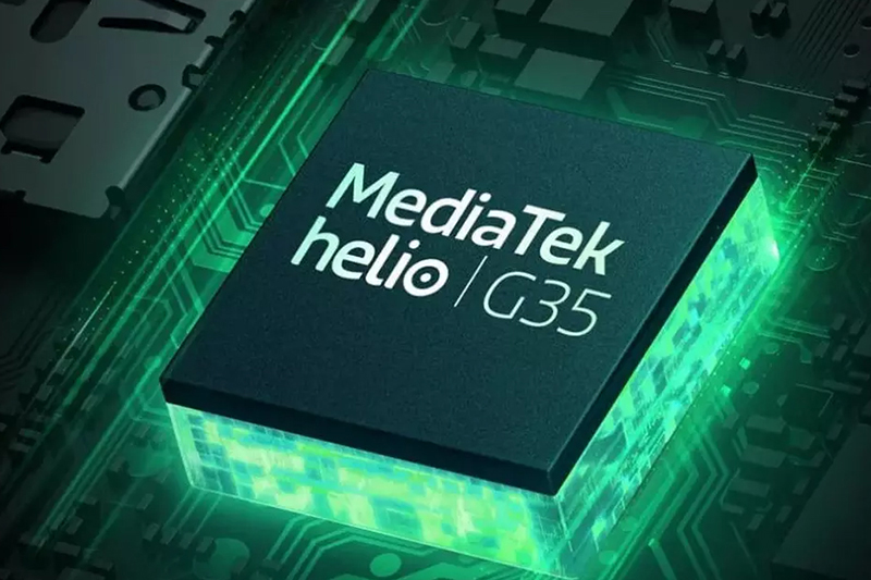 Chip MediaTek Helio G35 cho đa nhiệm mượt mà