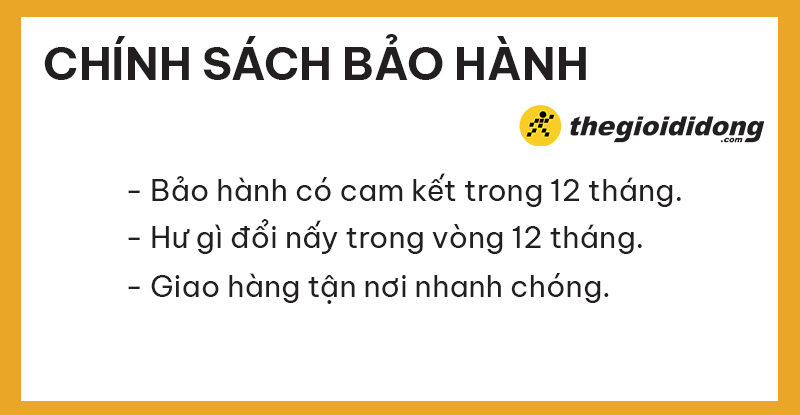 Chính sách bảo hành Thế Giới Di Động