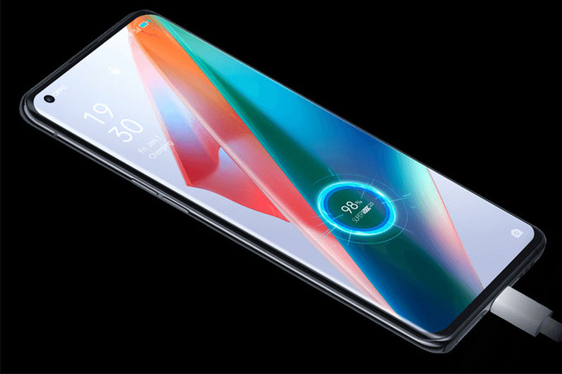 Find X3 Pro 5G hỗ trợ sạc nhanh, cho khả năng sạc được 40% chỉ trong vòng 10 phút