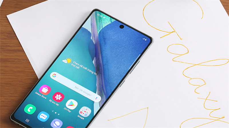 Note 20 được tranh bị kính cảm ứng cường lực Gorilla Glass 5